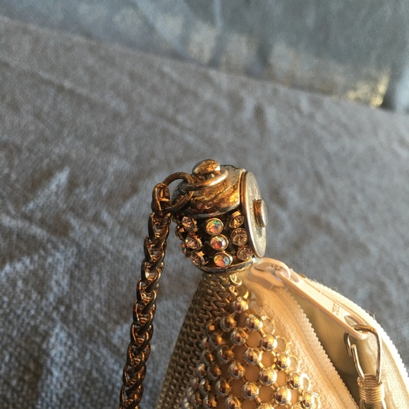 Silver Beaded Clutch Purse - Picture 3 of 8